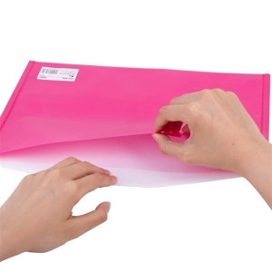 Teczka na zatrzask kopertowa DELI E38977 A4 - różowa-245922