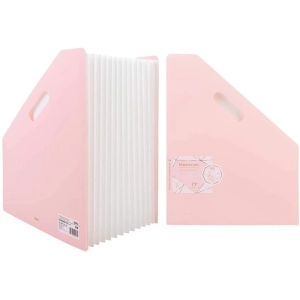 Kartoteka harmonijkowa DELI organizer A4 - różowy-245942