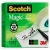 Taśma biurowa SCOTCH Magic SM3-12 matowa z dyspenserem 19mm x 33m 3szt. podajnik C-38 czarny GRATIS-245569