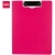 Podkładka z klipem clipboard DELI RIO A4 teczka z okładką - różowa-245850