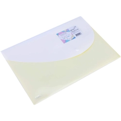 Teczka na zatrzask kopertowa DELI 5506 C4 - żółta
