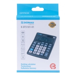 Kalkulator DONAU TECH biurowy 10-cyfr. wyświetlacz wym. 137x101x30mm czarny K-DT5101-01
