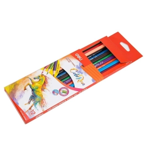 Kredki ołówkowe DELI COLORUN trójkątne 12 kolorów EC00300-246051