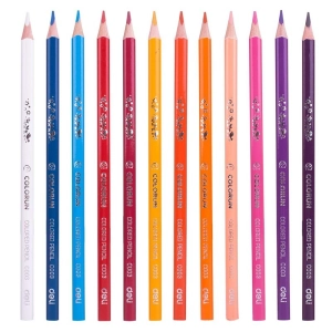 Kredki ołówkowe DELI COLORUN trójkątne 24 kolory EC00320-246086