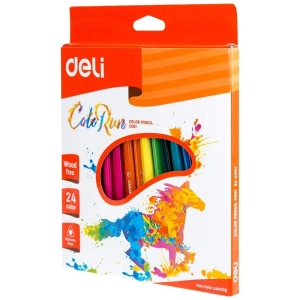 Kredki ołówkowe DELI COLORUN bezdrzewne 24 kolory EC00120-246096