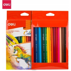Kredki ołówkowe DELI COLORUN trójkątne 18 kolorów EC00310