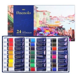 Farby akwarelowe DELI FINENOLO 24 kolory 12ml tuba EC19-24