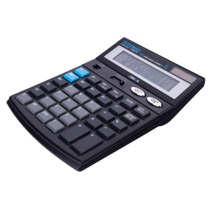 Kalkulator DONAU TECH biurowy 12-cyfr. wyświetlacz wym. 185x140x37 mm czarny K-DT4120-01-246334