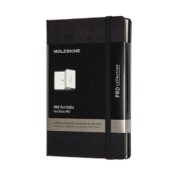 Teczka z przegródkami MOLESKINE PRO Portfolio P (9x14 cm) 6 kieszonek - czarne