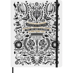 Notatnik MOLESKINE XL (19x26 cm), Lorenzo Petrantoni, w linie, 176 stron