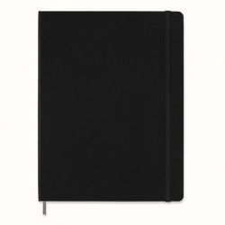 Notatnik MOLESKINE XL (19x25cm), Smart, w linie, twarda oprawa, czarny