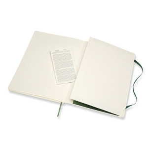 Notes MOLESKINE Classic XL (19x25cm), w gładki, miękka oprawa, myrtle green, 192 strony, zielony-247539