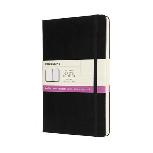 Notes MOLESKINE L (13x21cm), linie-gładki, twarda oprawa, 240 stron, czarny