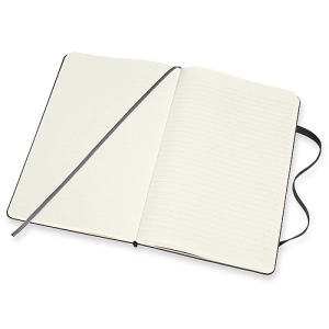 Notes MOLESKINE L (13x21cm), linie-gładki, twarda oprawa, 240 stron, czarny-247545