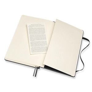 Notes MOLESKINE Classic L (13x21cm), gładki, twarda oprawa, 400 stron, czarny-247561