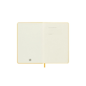 Notes MOLESKINE Classic L (13x21cm), w linie, twarda oprawa, orange yellow, 240 stron, pomarańczowy-247566