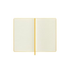 Notes MOLESKINE Classic L (13x21cm), w linie, twarda oprawa, orange yellow, 240 stron, pomarańczowy-247567