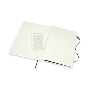 Notes MOLESKINE XL (19x25cm) linie-gładki, miękka oprawa, 192 strony, czarny-247582
