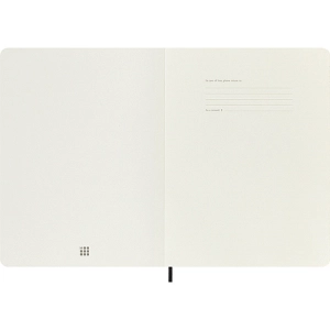 Notes MOLESKINE XL (19x25cm) linie-gładki, miękka oprawa, 192 strony, czarny-247583