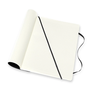 Notes MOLESKINE XL (19x25cm) linie-gładki, miękka oprawa, 192 strony, czarny-247585