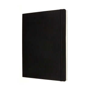 Notes MOLESKINE XL (19x25cm) linie-gładki, miękka oprawa, 192 strony, czarny-247586