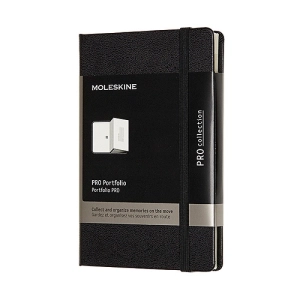 Teczka z przegródkami MOLESKINE PRO Portfolio P (9x14 cm) 6 kieszonek - czarne
