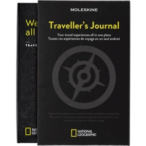 Notes MOLESKINE Passion Journal Travellers National Geographic, 400 stron, szary-247646