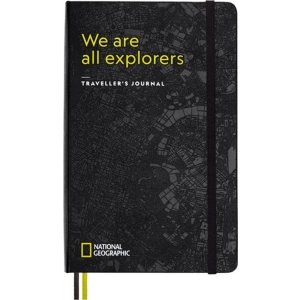 Notes MOLESKINE Passion Journal Travellers National Geographic, 400 stron, szary-247653