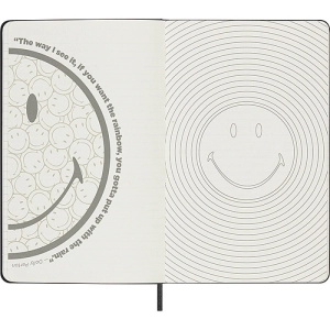 Notatnik MOLESKINE L (13x21 cm), Smiley, w linie, twarda oprawa, 176 stron-247656