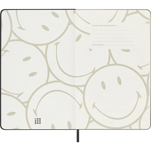 Notatnik MOLESKINE L (13x21 cm), Smiley, w linie, twarda oprawa, 176 stron-247661
