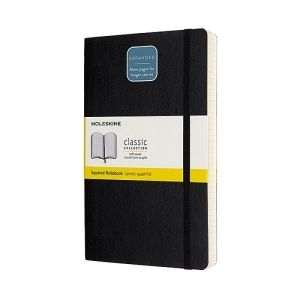 Notes MOLESKINE Classic L (13x21cm), w kratkę, miękka oprawa, 400 stron, czarny-247664