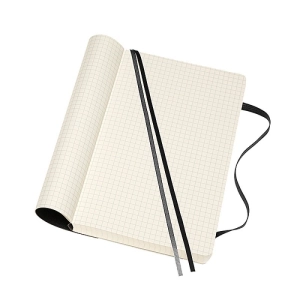 Notes MOLESKINE Classic L (13x21cm), w kratkę, miękka oprawa, 400 stron, czarny-247665