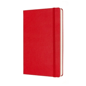 Notes MOLESKINE Classic L (13x21 cm), w linie, twarda oprawa, scarlet red, 400 stron, czerwony-247680