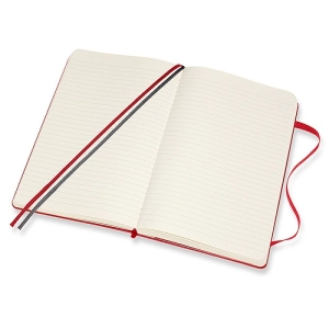 Notes MOLESKINE Classic L (13x21 cm), w linie, twarda oprawa, scarlet red, 400 stron, czerwony-247683