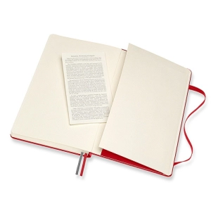 Notes MOLESKINE Classic L (13x21 cm), w linie, twarda oprawa, scarlet red, 400 stron, czerwony-247684