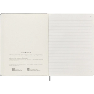 Notatnik MOLESKINE XL (19x25cm), Smart, w linie, twarda oprawa, czarny-247687