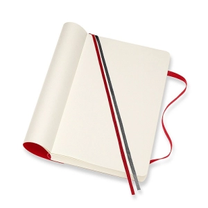 Notes MOLESKINE Classic L (13x21 cm), gładki, miękka oprawa, scarlet red, 400 stron, czerwony-247692