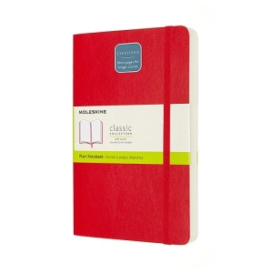 Notes MOLESKINE Classic L (13x21 cm), gładki, miękka oprawa, scarlet red, 400 stron, czerwony-247693
