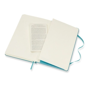 Notes MOLESKINE Classic L (13x21 cm), gładki, twarda oprawa, reef blue, 240 stron, niebieski-247699
