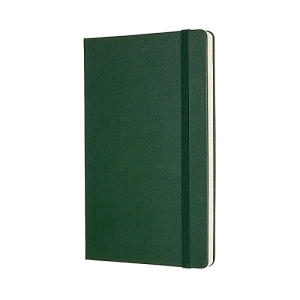 Notes MOLESKINE Classic L (13x21cm), w kratkę, twarda oprawa, myrtle green, 240 stron, zielony-247716
