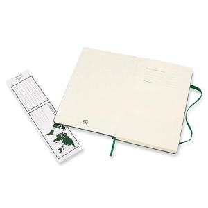 Notes MOLESKINE Classic L (13x21cm), w kratkę, twarda oprawa, myrtle green, 240 stron, zielony-247717
