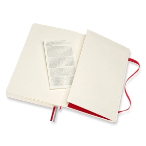 Notes MOLESKINE Classic L (13x21 cm), w linie, miękka oprawa, scarlet red, 400 stron, czerwony-247719