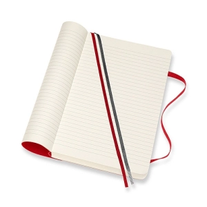 Notes MOLESKINE Classic L (13x21 cm), w linie, miękka oprawa, scarlet red, 400 stron, czerwony-247720