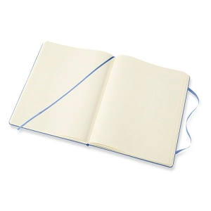 Notes MOLESKINE Classic XL (19x25 cm), gładki, twarda oprawa, hydrangea blue, 192 strony, niebieski-247740