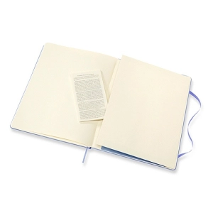 Notes MOLESKINE Classic XL (19x25 cm), gładki, twarda oprawa, hydrangea blue, 192 strony, niebieski-247742