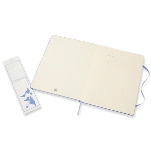 Notes MOLESKINE Classic XL (19x25 cm), gładki, twarda oprawa, hydrangea blue, 192 strony, niebieski-247743