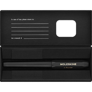 Pióro kulkowe KAWECO X MOLESKINE - czarne-247813