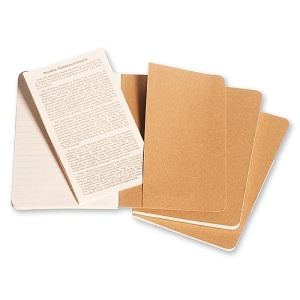 Zestaw 3 zeszytów MOLESKINE Cahier Journals P (9x14cm), w linie, 64 strony, piaskowy-247844