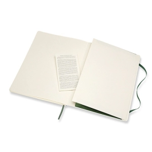 Notes MOLESKINE Classic XL (19x25cm), w linie, miękka oprawa, myrtle green, 192 strony, zielony-247897