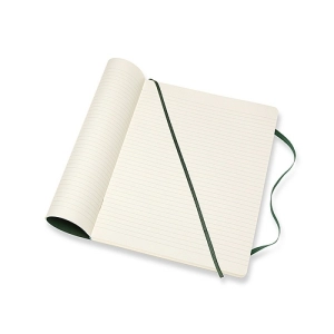Notes MOLESKINE Classic XL (19x25cm), w linie, miękka oprawa, myrtle green, 192 strony, zielony-247899